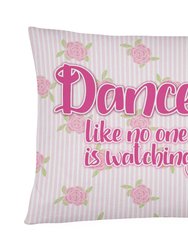 12 in x 16 in  Outdoor Throw Pillow Ballet Dance Red Hair Canvas Fabric Decorative Pillow