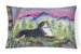 12 in x 16 in  Outdoor Throw Pillow Bernese Mountain Dog Canvas Fabric Decorative Pillow