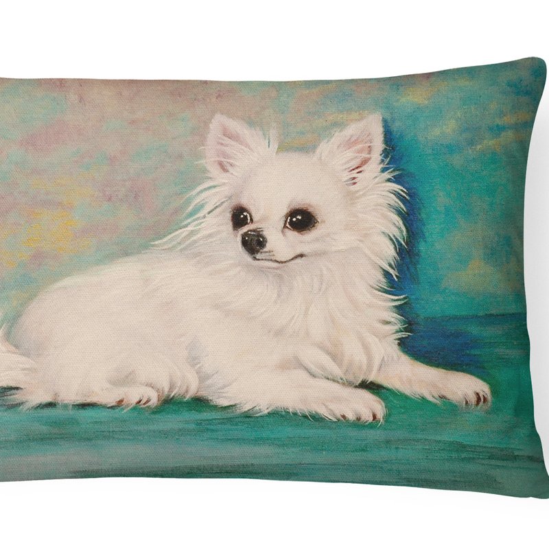 Caroline's Treasures 12 In X 16 In Outdoor Throw Pillow Chihuahua Queen Mother Canvas Fabric Decorative Pillow