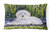 12 in x 16 in  Outdoor Throw Pillow Coton de Tulear Canvas Fabric Decorative Pillow