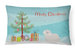 12 in x 16 in  Outdoor Throw Pillow Coton de Tulear Christmas Tree Canvas Fabric Decorative Pillow