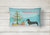 12 in x 16 in  Outdoor Throw Pillow Dachshund Merry Christmas Tree Canvas Fabric Decorative Pillow