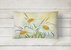 12 in x 16 in  Outdoor Throw Pillow Daisies by Maureen Bonfield Canvas Fabric Decorative Pillow