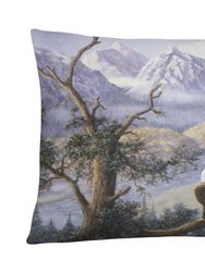 12 in x 16 in  Outdoor Throw Pillow Eagles by Daphne Baxter Canvas Fabric Decorative Pillow