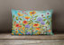12 in x 16 in  Outdoor Throw Pillow Fresh Air Flowers Canvas Fabric Decorative Pillow