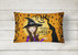 12 in x 16 in  Outdoor Throw Pillow Halloween Wicked Witch Canvas Fabric Decorative Pillow