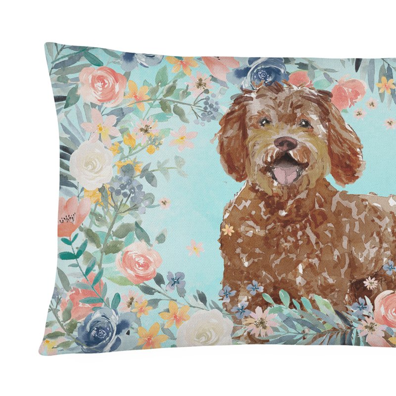 Caroline's Treasures 12 In X 16 In Outdoor Throw Pillow Labradoodle Canvas Fabric Decorative Pillow