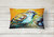 12 in x 16 in  Outdoor Throw Pillow Look at the Birdie Canvas Fabric Decorative Pillow