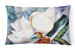 12 in x 16 in  Outdoor Throw Pillow Magnolia Canvas Fabric Decorative Pillow