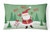 12 in x 16 in  Outdoor Throw Pillow Merry Christmas Santa Claus Ho Ho Ho Canvas Fabric Decorative Pillow
