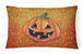 12 in x 16 in  Outdoor Throw Pillow October Pumpkin Halloween Canvas Fabric Decorative Pillow