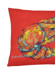 12 in x 16 in  Outdoor Throw Pillow Reach for the Claws Canvas Fabric Decorative Pillow
