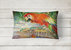 12 in x 16 in  Outdoor Throw Pillow Red Parrot at Lulu's Canvas Fabric Decorative Pillow