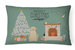 12 in x 16 in  Outdoor Throw Pillow Yellow Labrador Christmas Everyone Canvas Fabric Decorative Pillow
