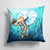 14 in x 14 in Outdoor Throw PillowBallet Early Pratice Fabric Decorative Pillow