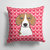 14 in x 14 in Outdoor Throw PillowBeagle Fabric Decorative Pillow