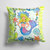 14 in x 14 in Outdoor Throw PillowBlonde Funky Mermaid Fabric Decorative Pillow