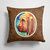 14 in x 14 in Outdoor Throw PillowBloodhound Fabric Decorative Pillow