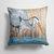 14 in x 14 in Outdoor Throw PillowBlue Heron Fabric Decorative Pillow