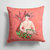 14 in x 14 in Outdoor Throw PillowBrunette Merman Fabric Decorative Pillow