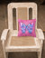 14 in x 14 in Outdoor Throw PillowButterfly on Pink Fabric Decorative Pillow