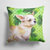 14 in x 14 in Outdoor Throw PillowChihuahua Leg up St Patrick's Fabric Decorative Pillow