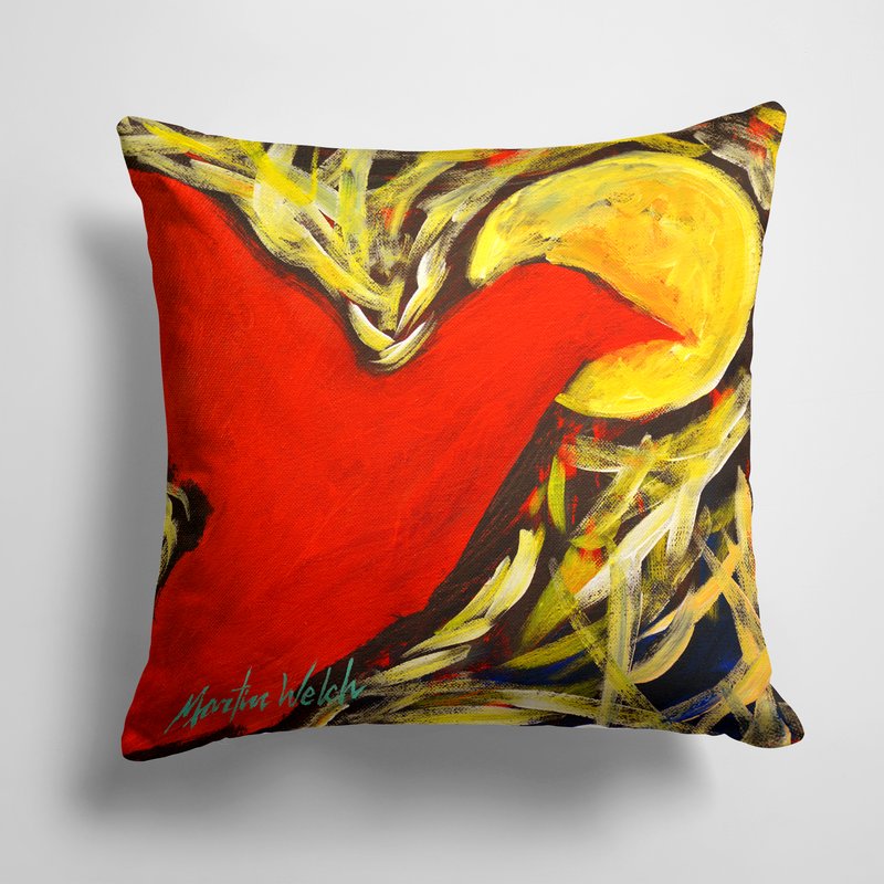 Caroline's Treasures 14 In X 14 In Outdoor Throw Pillowcrow At Midnight Fabric Decorative Pillow