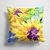14 in x 14 in Outdoor Throw PillowFlower - Sunflower Fabric Decorative Pillow