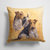 14 in x 14 in Outdoor Throw PillowFox Terriers by Michael Herring Fabric Decorative Pillow
