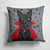 14 in x 14 in Outdoor Throw PillowHalloween Vampire Scottie Fabric Decorative Pillow