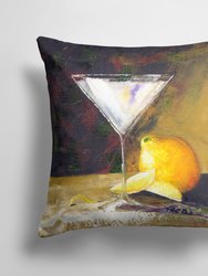 14 in x 14 in Outdoor Throw PillowLemon Martini by Malenda Trick Fabric Decorative Pillow