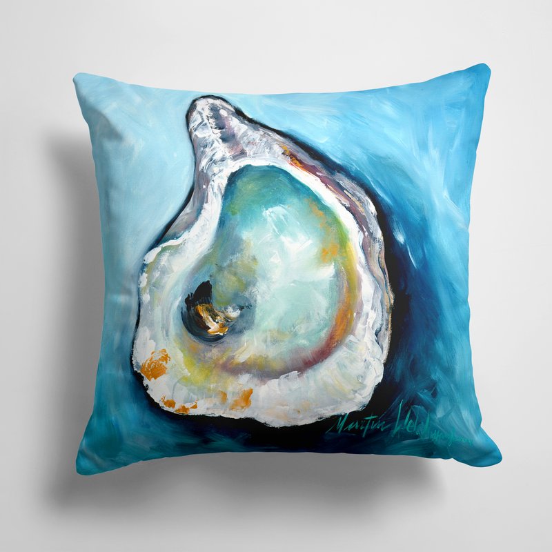 Caroline's Treasures 14 In X 14 In Outdoor Throw Pillowoyster J Mac Fabric Decorative Pillow