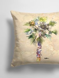 14 in x 14 in Outdoor Throw PillowPalm Tree #2 Fabric Decorative Pillow