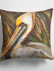 14 in x 14 in Outdoor Throw PillowPelican lookin East Fabric Decorative Pillow