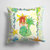 14 in x 14 in Outdoor Throw PillowRed Headed Funky Mermaid Fabric Decorative Pillow
