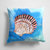 14 in x 14 in Outdoor Throw PillowScallop Sea Shell Fabric Decorative Pillow