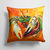 14 in x 14 in Outdoor Throw PillowSmall Orange Crab Fabric Decorative Pillow