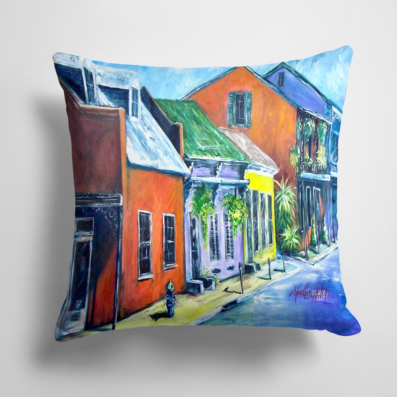 Caroline's Treasures 14 In X 14 In Outdoor Throw Pillowsomewhere Close Houses Fabric Decorative Pillow