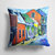14 in x 14 in Outdoor Throw PillowSomewhere Close Houses Fabric Decorative Pillow