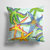 14 in x 14 in Outdoor Throw PillowStarfish Fabric Decorative Pillow