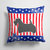 14 in x 14 in Outdoor Throw PillowUSA Patriotic Scottish Terrier Fabric Decorative Pillow