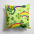 14 in x 14 in Outdoor Throw PillowWatercolor St Patrick's Day Lucky Leprechan Fabric Decorative Pillow