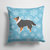 14 in x 14 in Outdoor Throw PillowWinter Snowflake Sheltie/Shetland Sheepdog Fabric Decorative Pillow