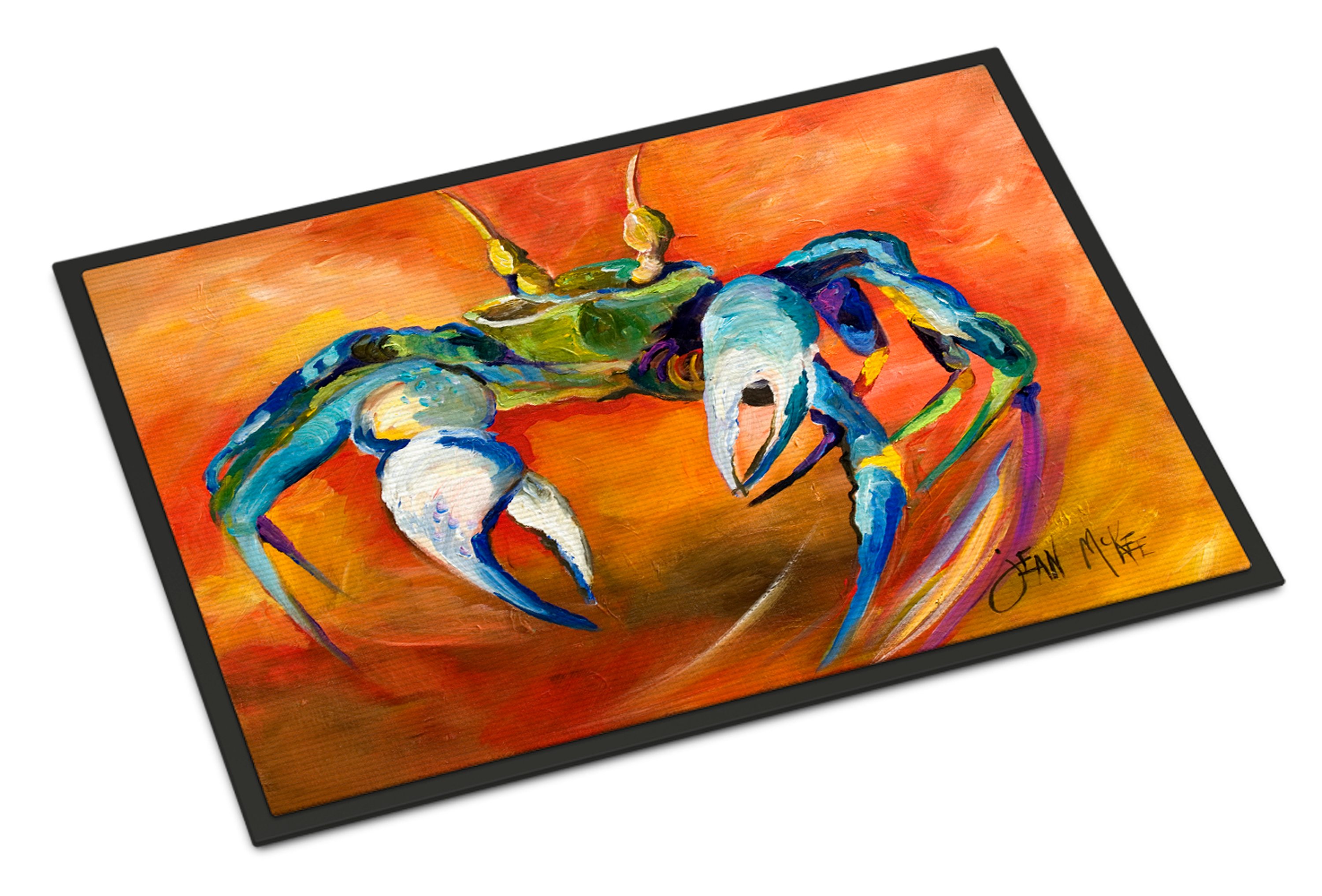Multicolor 24H X 36W Caroline's Treasures 8016-JMAT Crab Indoor or Outdoor Mat 24x36 8016 Doormat