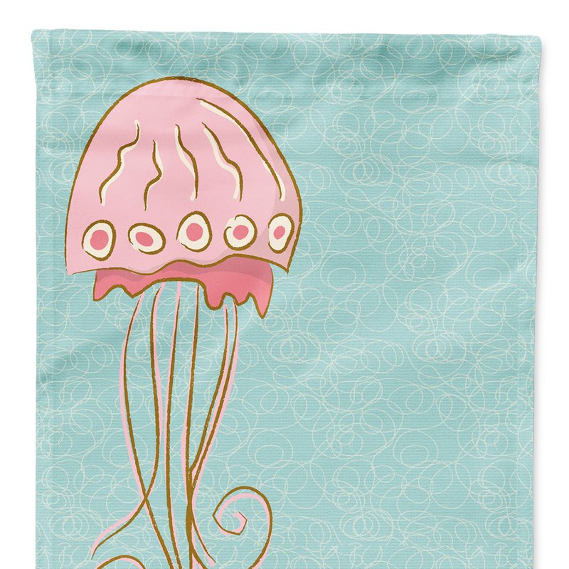 Caroline's Treasures 28 X 40 In. Polyester Jelly Fish Flag Canvas House Size 2-sided Heavyweight