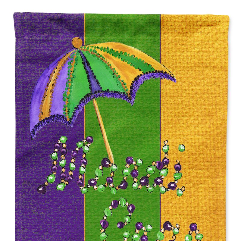Caroline's Treasures 28 X 40 In. Polyester Mardi Gras Second Line Umbrella Flag Canvas House Size 2-sided Heavyweight