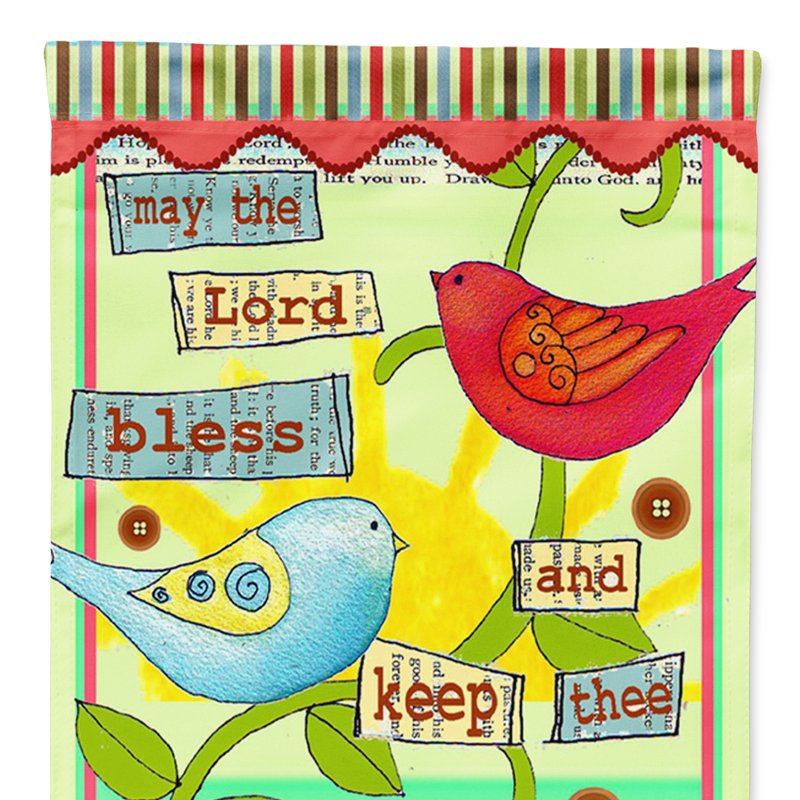 Caroline's Treasures 28 X 40 In. Polyester May The Lord Bless You And Keep You Inspirational Flag Canvas House Size 2-sid In Multi