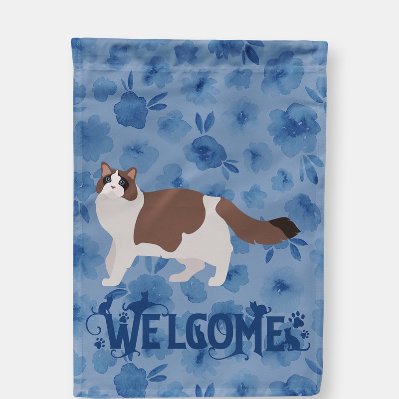 Caroline's Treasures 28 X 40 In. Polyester Ragdoll #3 Cat Welcome Flag Canvas House Size 2-sided Heavyweight