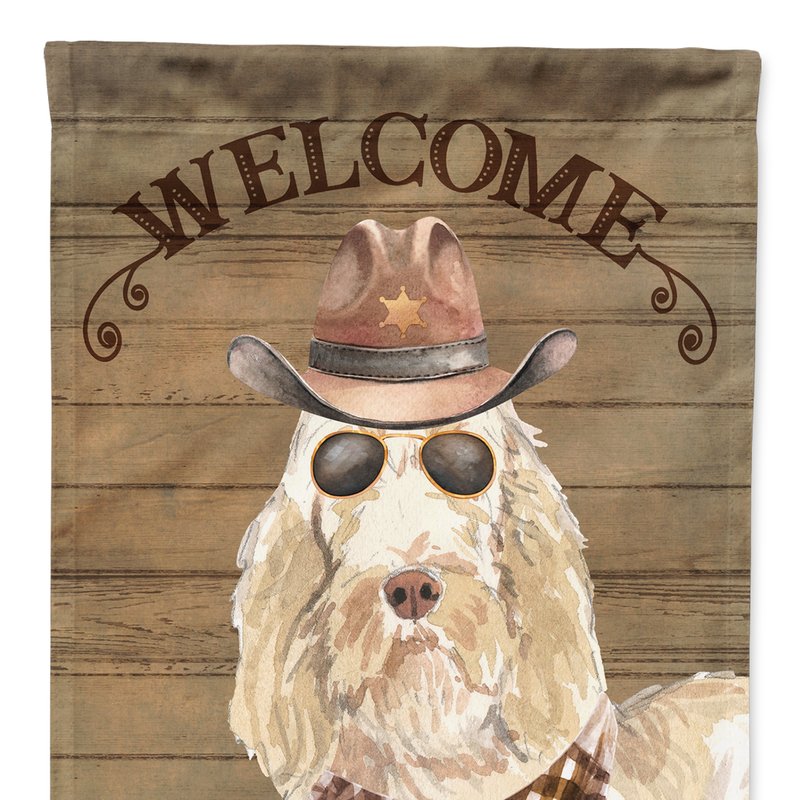 Caroline's Treasures 28 X 40 In. Polyester Spinone Italiano Country Dog Flag Canvas House Size 2-sided Heavyweight In Brown