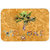 8709LCB Welcome Palm Tree On Gold Glass Cutting Board& Large